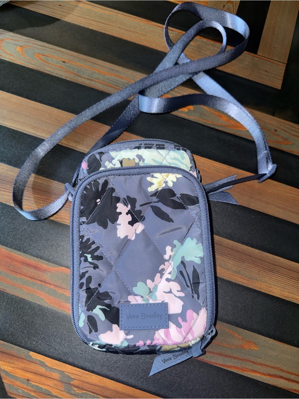 Vera Bradley Ultralight RFID Mini Hipster/Crossbody in Chrysanthemum Crush